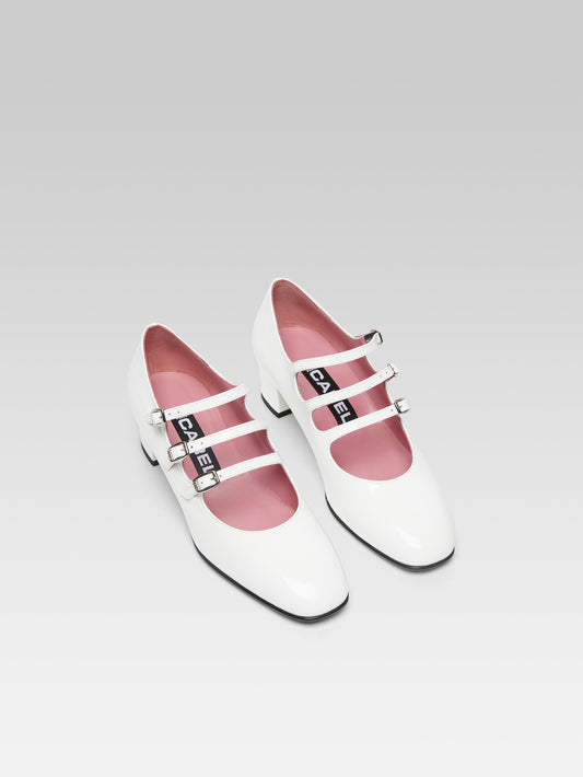 Kina - White patent leather Mary Janes pumps - Image number 3