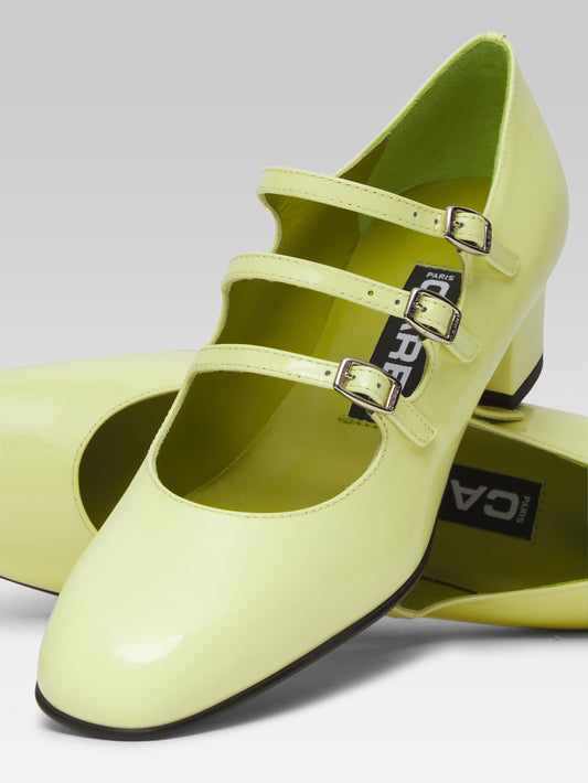 Kina - Lemon patent leather Mary Janes pumps - Image number 4