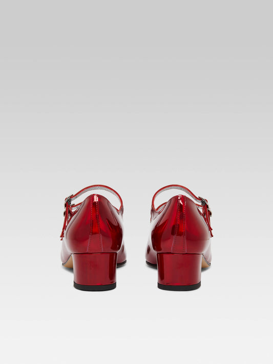 Kina - Red reflex leather Mary Janes pumps - Image number 5