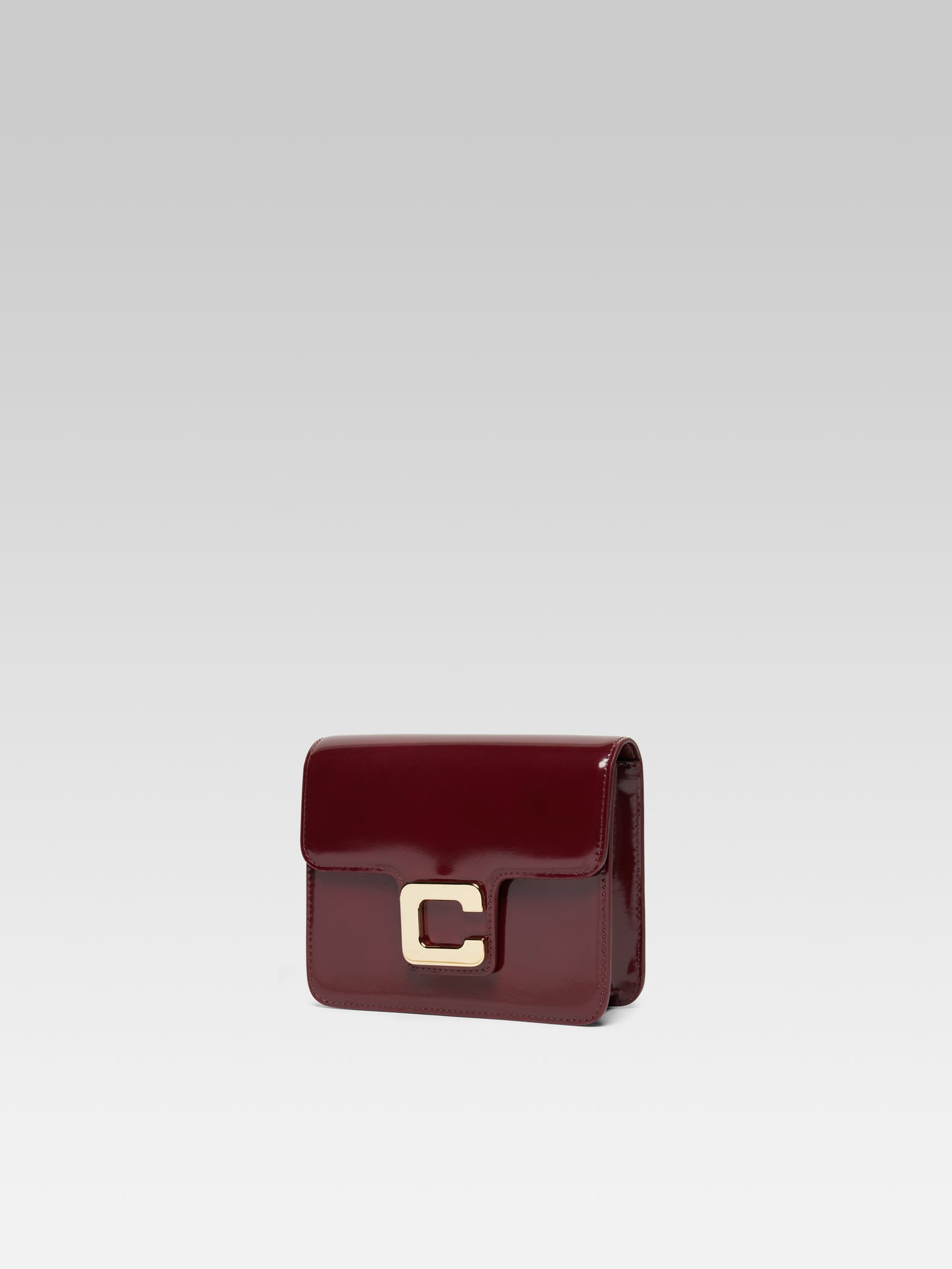 Mini Sorbonne - Burgundy glossy leather bag