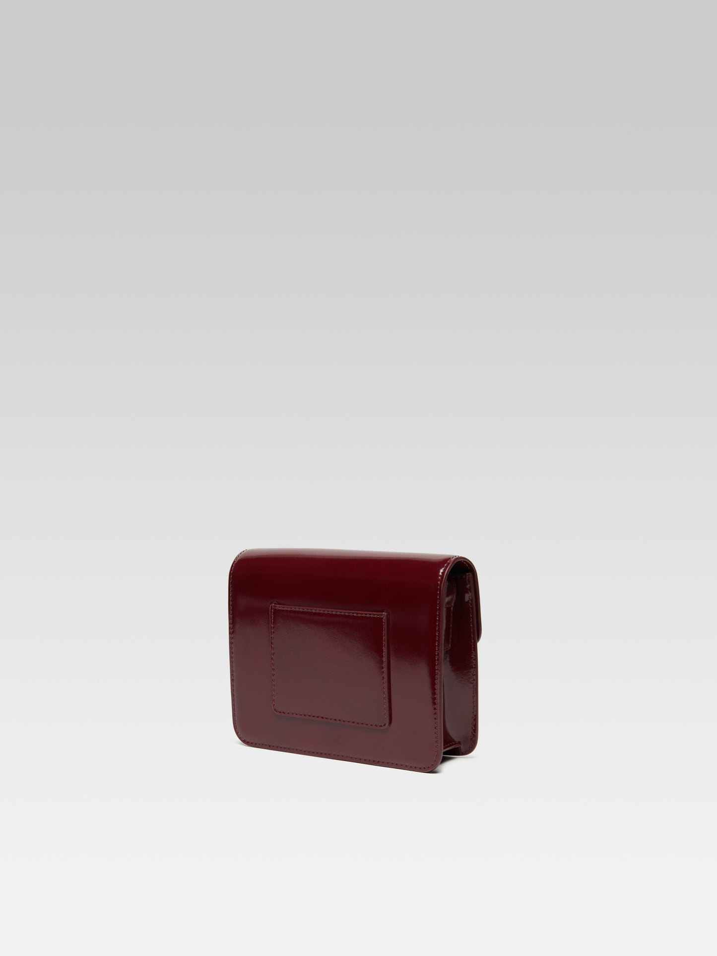 Mini Sorbonne - Burgundy glossy leather bag