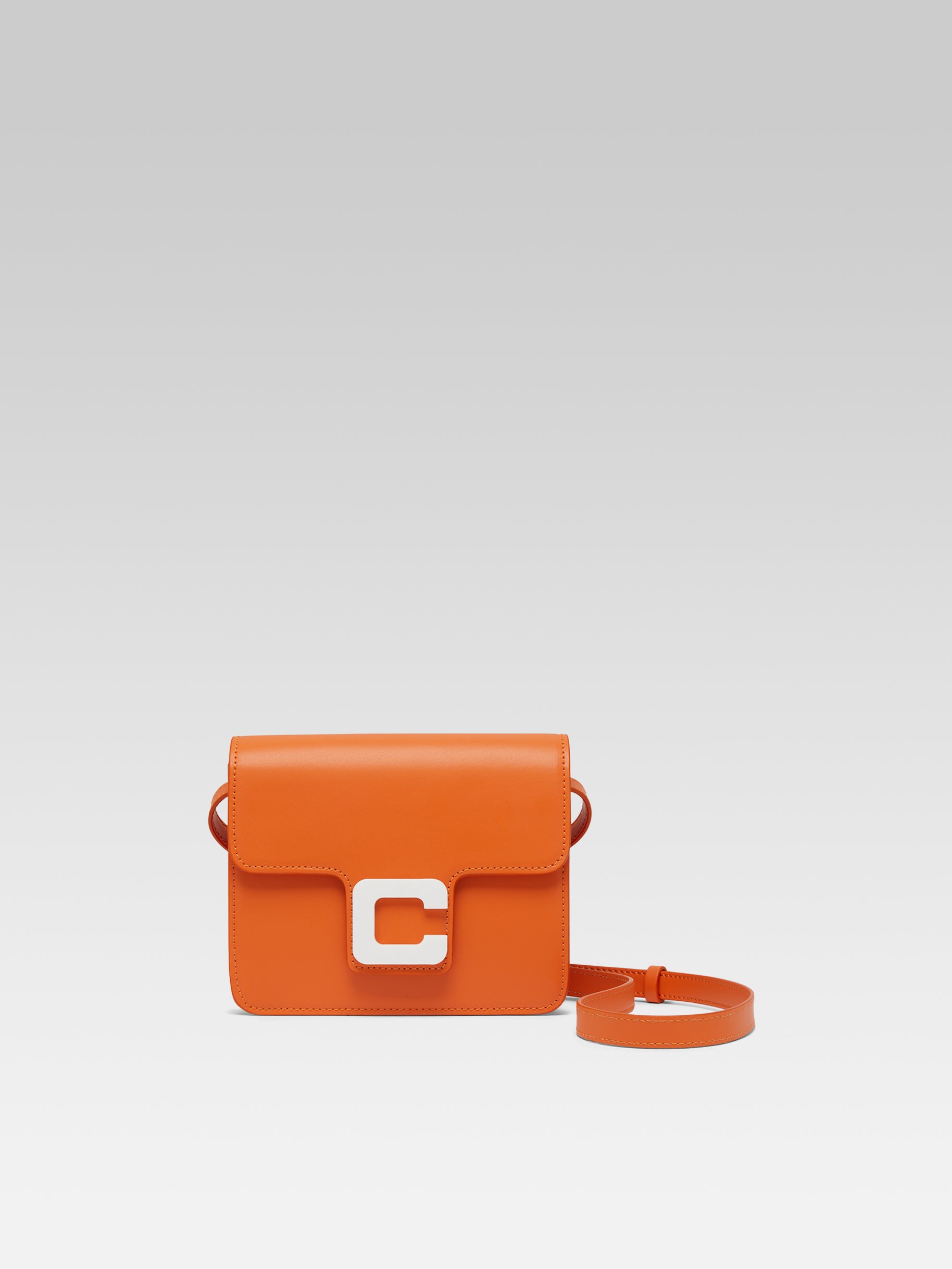 Mini Sorbonne - Sac cuir orange - Image numéro 1