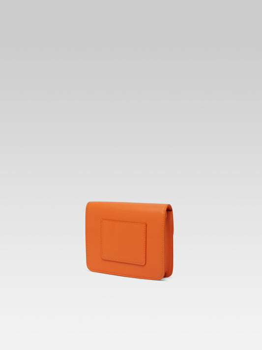 Mini Sorbonne - Orange leather bag - Image number 3