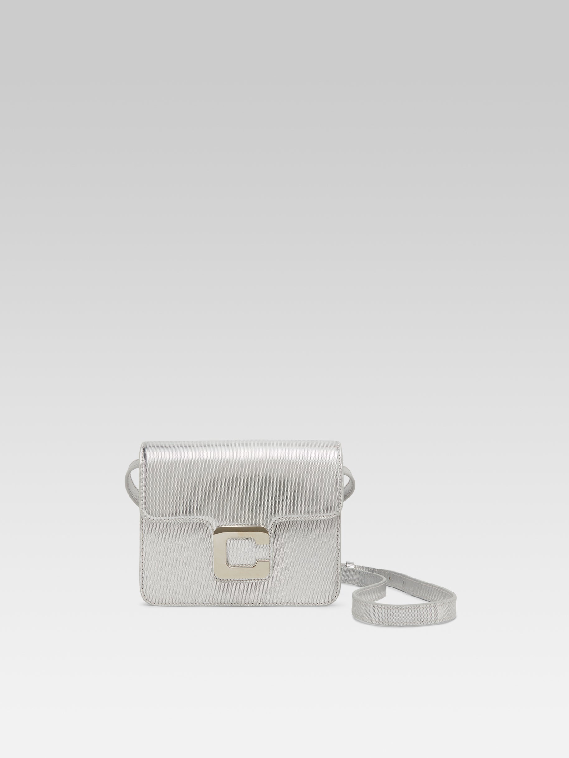 Mini Sorbonne - Silver embossed leather bag