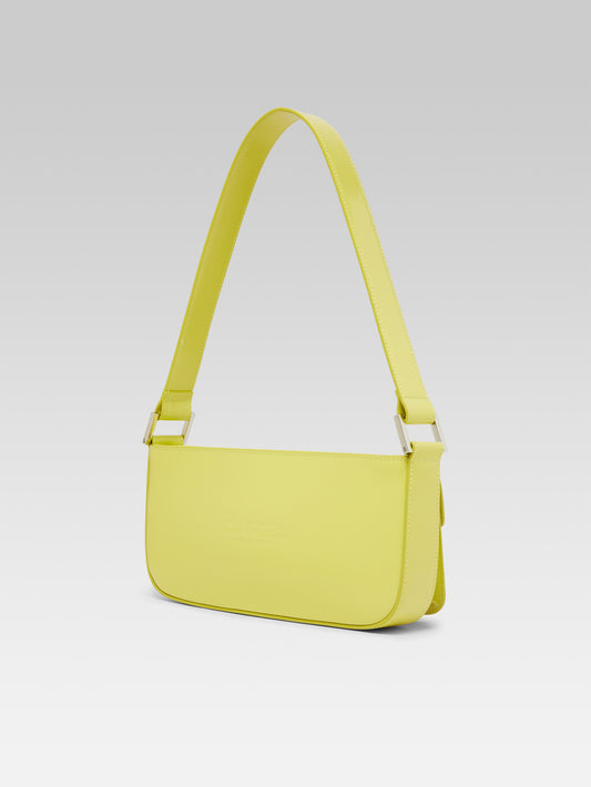 Mimi - Sac cuir glacé vert citron - Image numéro 5