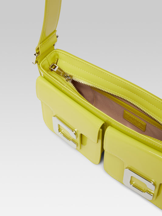 Mimi - Lime green glossy leather bag - Image number 3