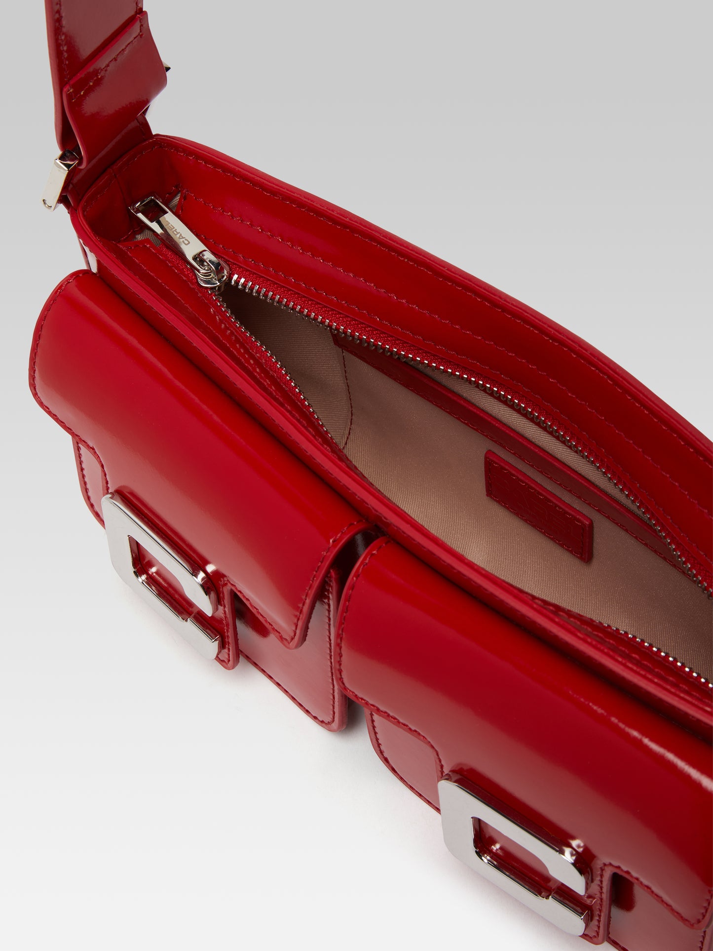 Mimi - Red glossy leather bag