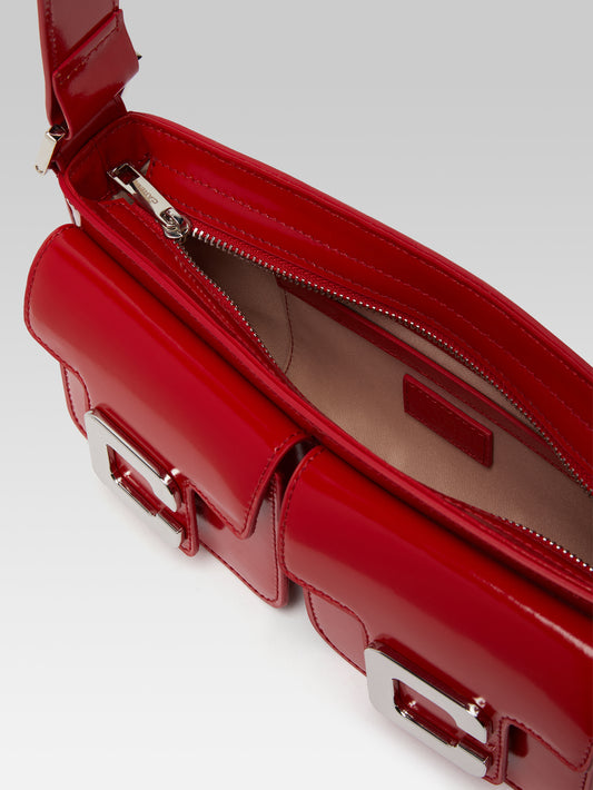 Mimi - Red glossy leather bag - Image number 2