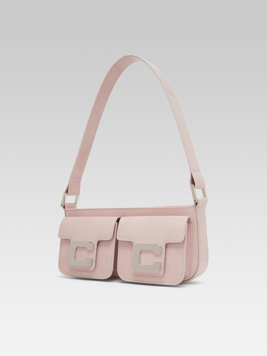 Mimi - Pale pink glossy leather bag - Image number 3