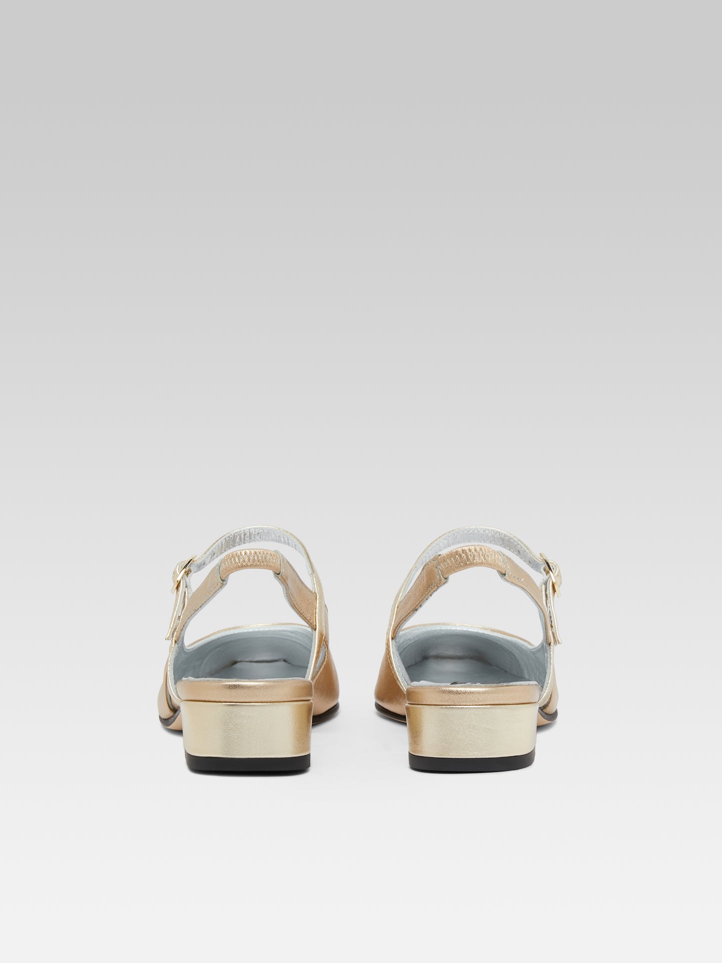 Oceano - Multi platinum leather slingback