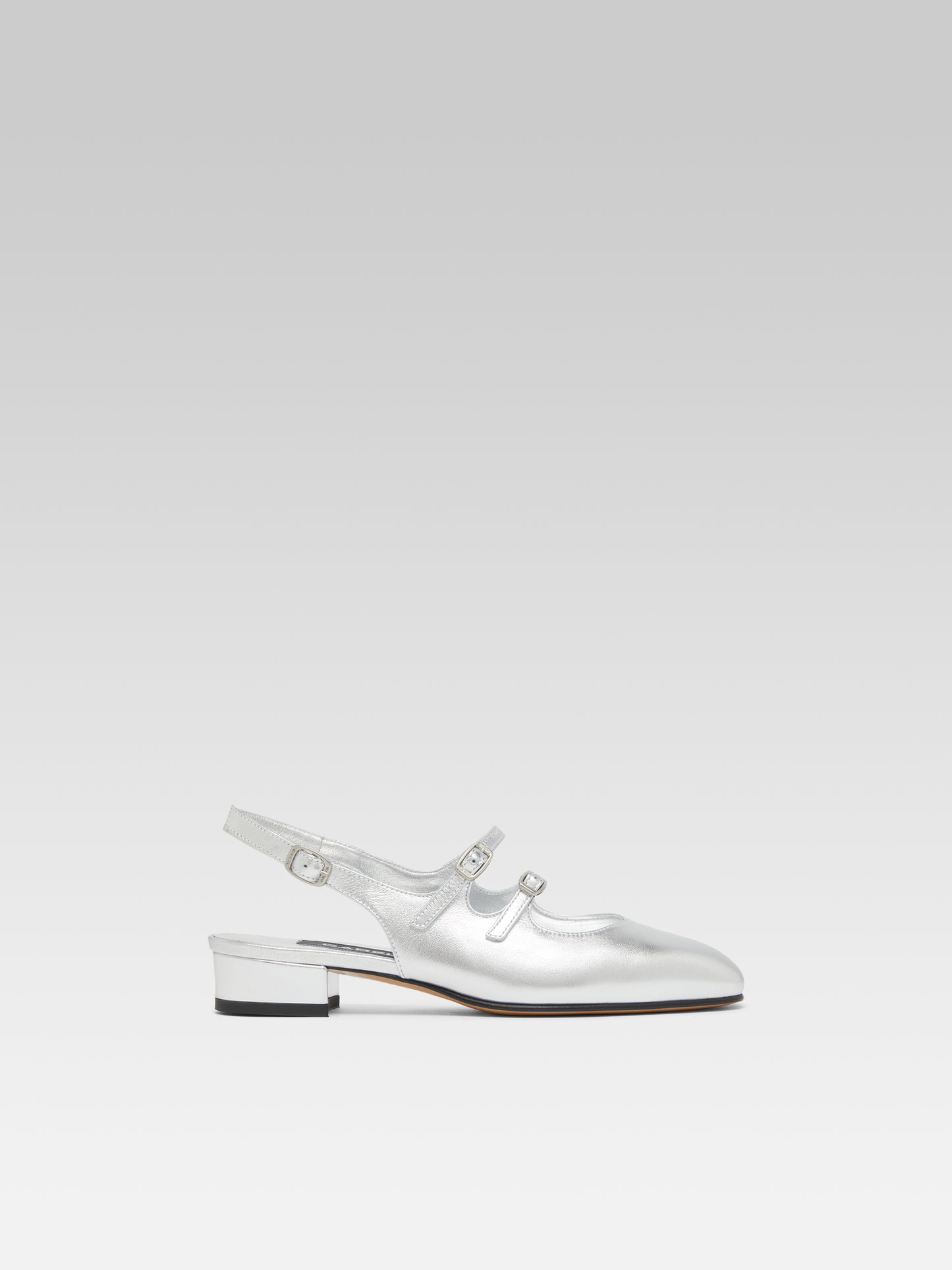 Peche - Babies slingback cuir argent