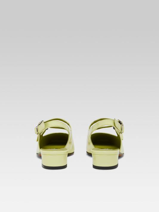 Peche - Babies slingback cuir verni citron - Image numéro 5