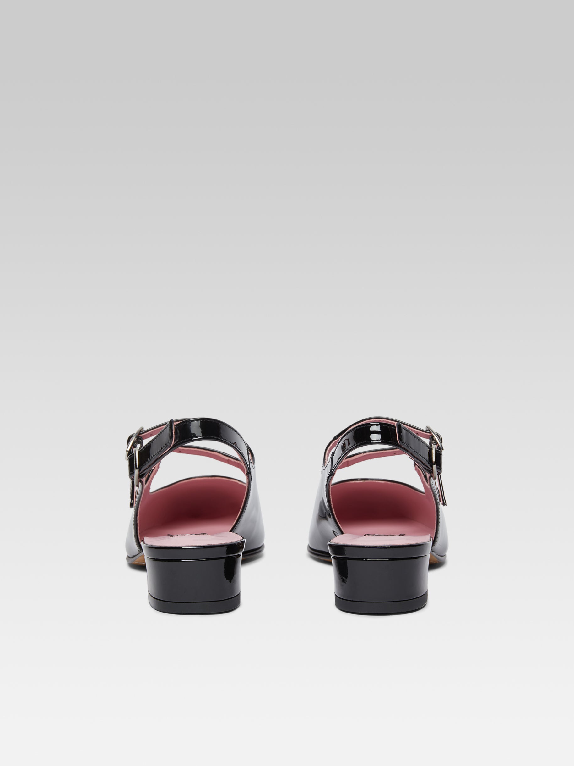 Peche - Babies slingback cuir verni noir - Image numéro 6