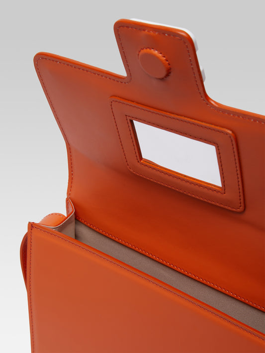 Sorbonne - Orange leather bag - Image number 2