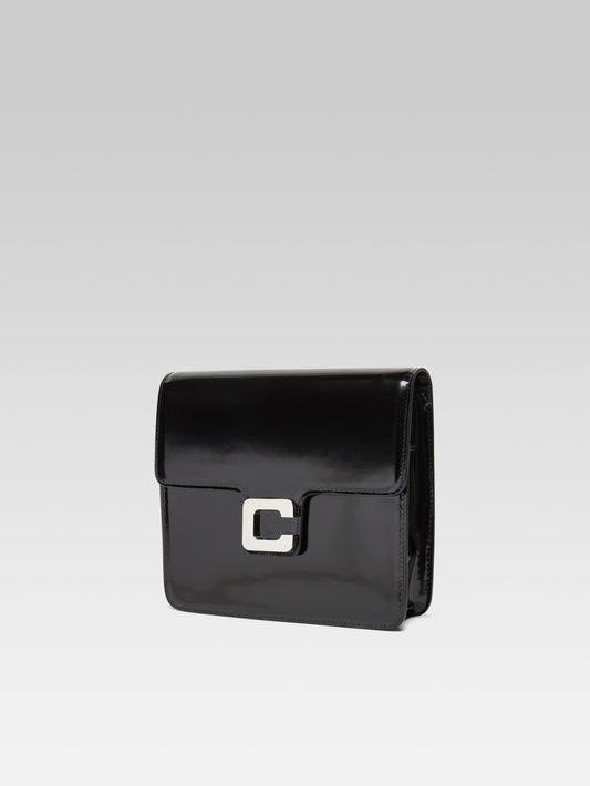 Sorbonne - Black glossy leather bag - Image number 3