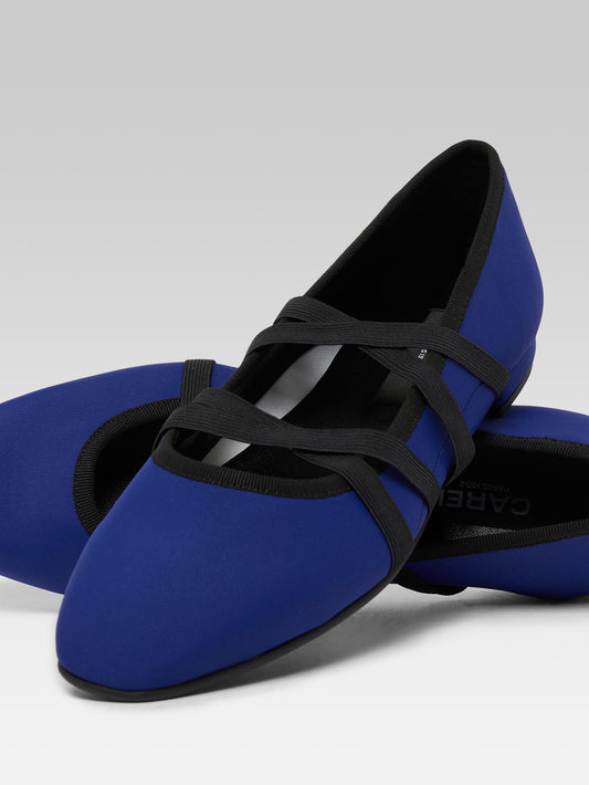 Tutu - Royal blue stretch ballet flats - Image number 4