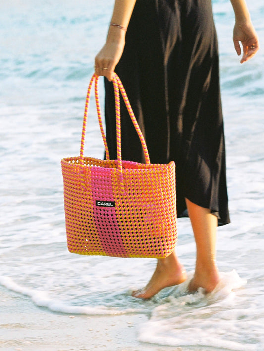 Scoubidou - Orange, pink and yellow bag - Image number 2