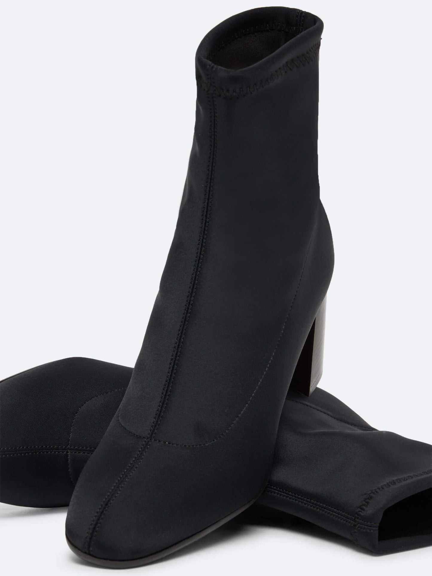 Camille - Black stretch ankle boots