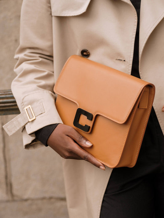 Sorbonne - Camel leather bag - Image number 2