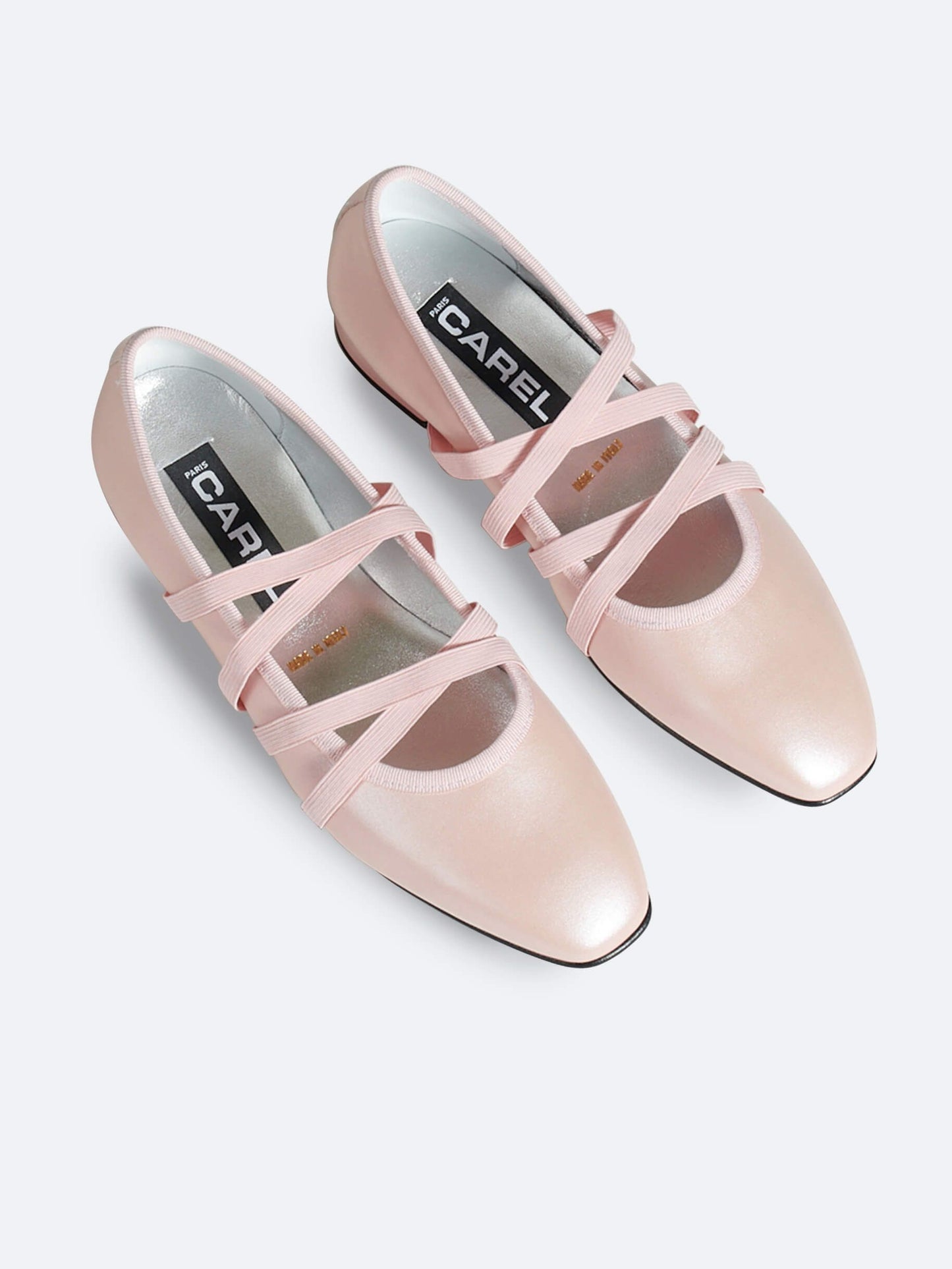 Tutu - Pink pearly leather ballet-flats