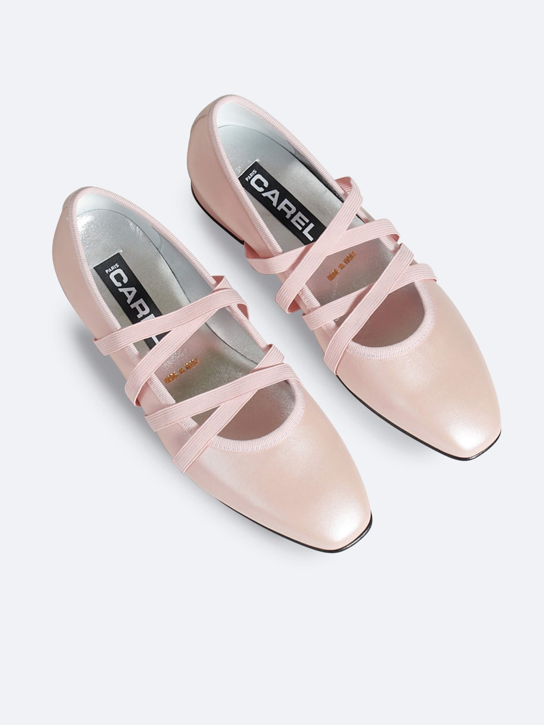 Tutu - Pink pearly leather ballet-flats - Image number 3