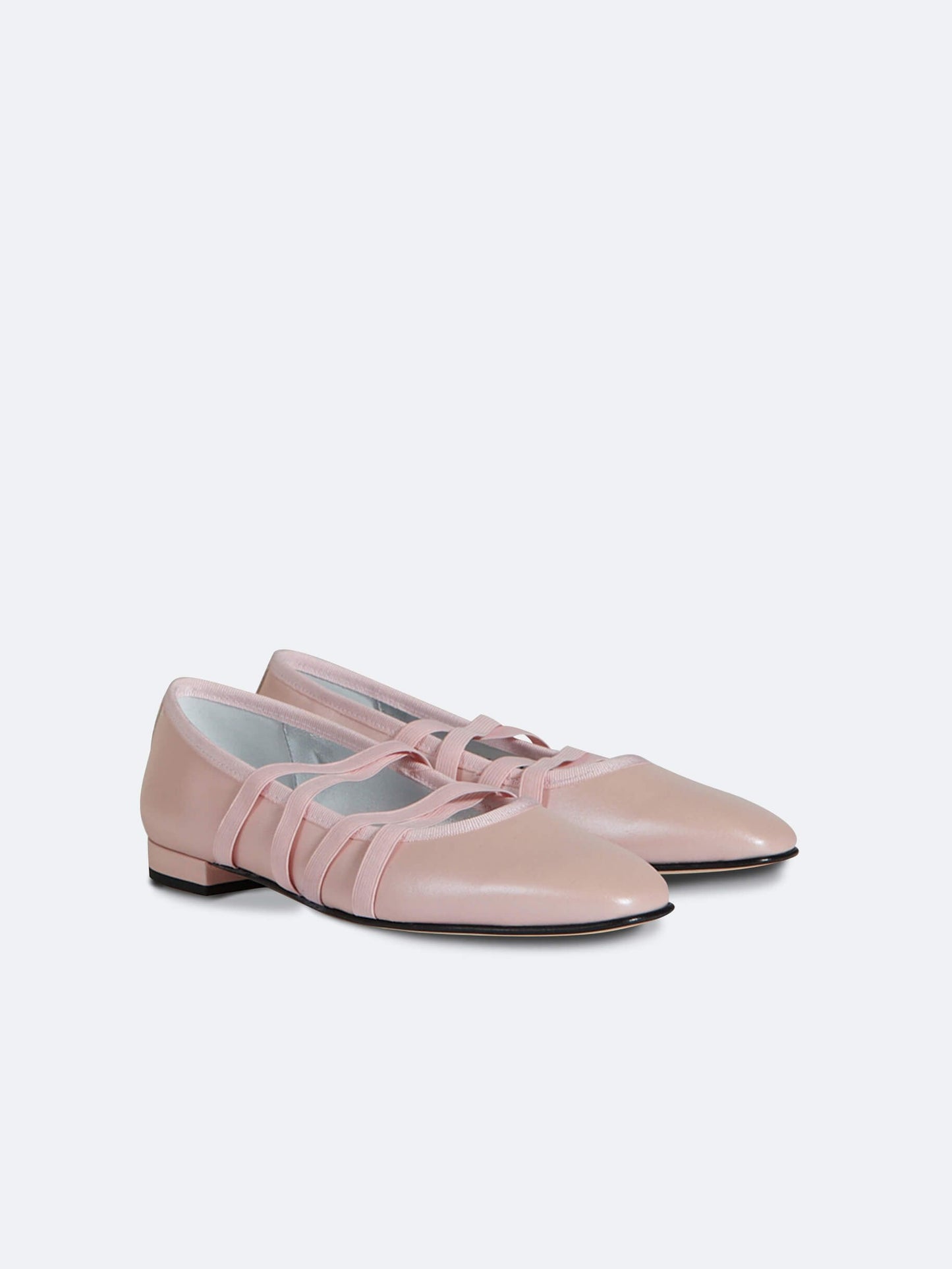 Tutu - Pink pearly leather ballet-flats