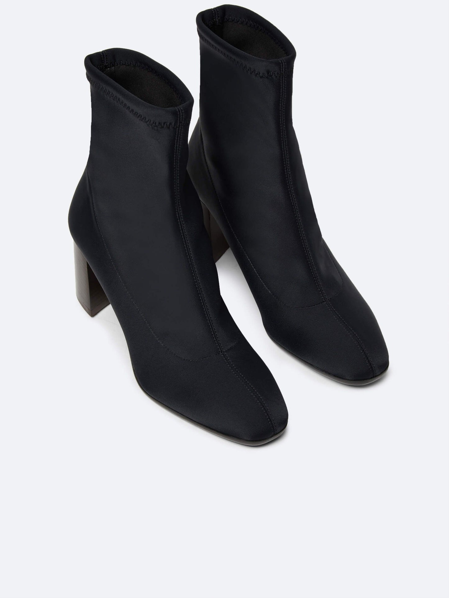 Camille - Black stretch ankle boots