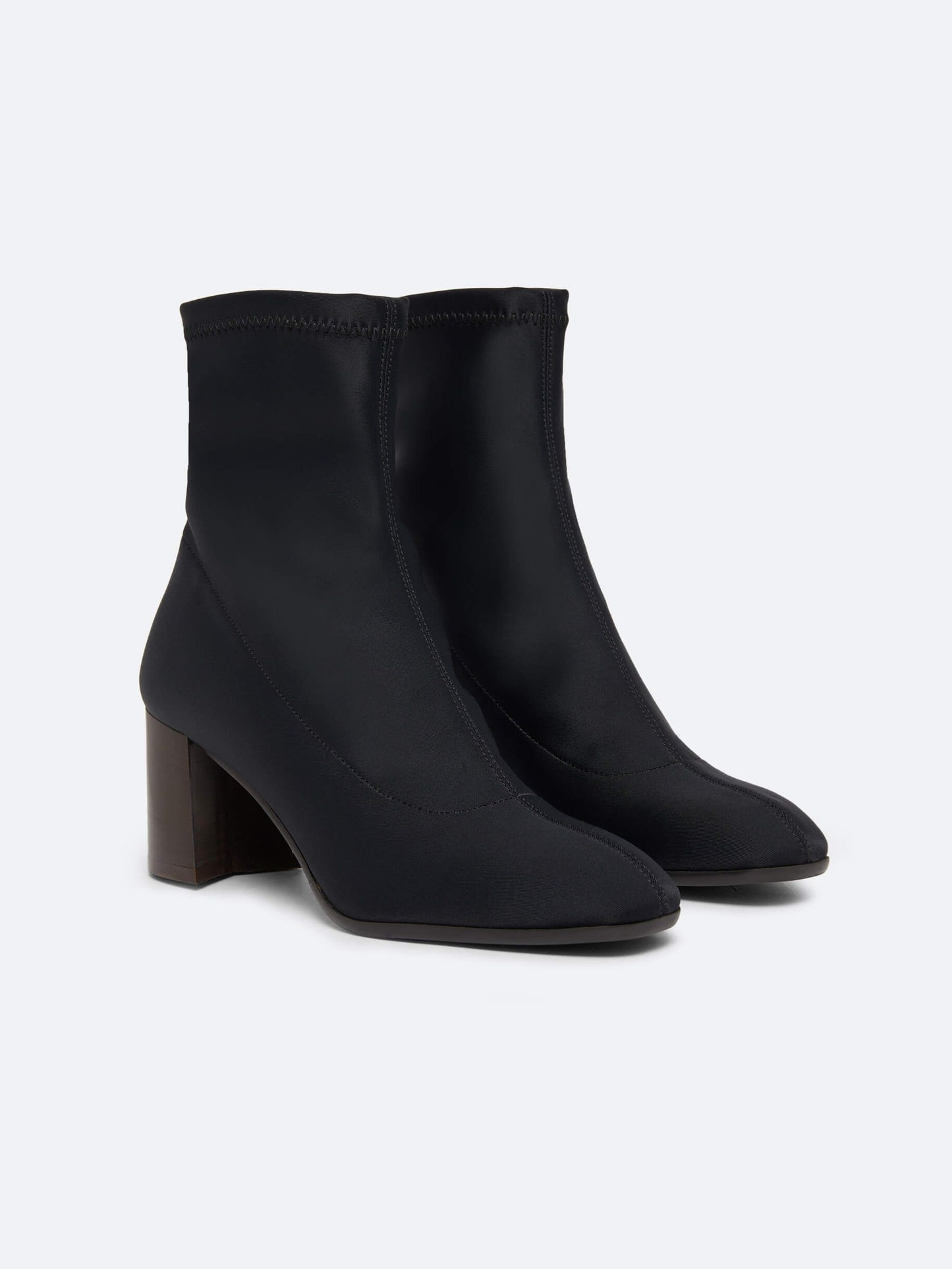 Camille - Black stretch ankle boots